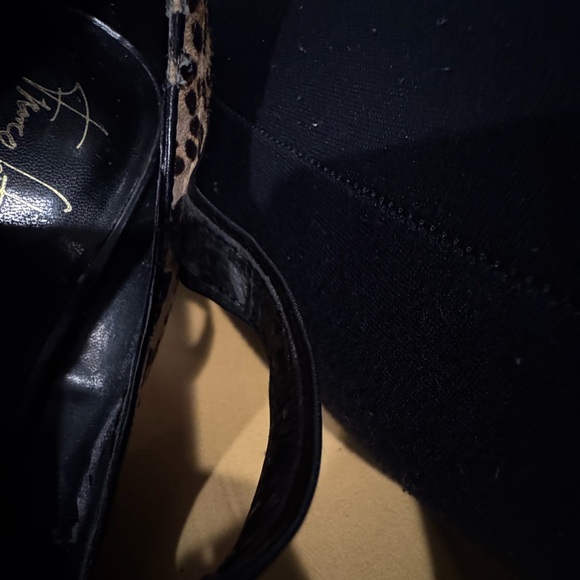 Franco Sarto leopard heels,9M, $10—soles great, DIY repair needed for lining. - Picture 3 of 10